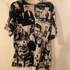 Vintage 90s  James Dean American Actor Model Concert Shirt